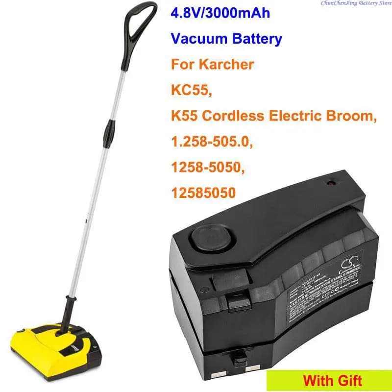 Batteria Cameron Sino 3000mAh per Karcher 1.258-505.0 1258-5050 K55 Scopa Elettrica Senza Fili KC55 K 55 KC55 Plus K 55 plus K 52
