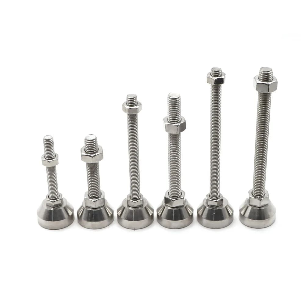 4 pezzi piedini regolabili tazze Dia 30mm piedini fissi in acciaio inossidabile 304 per gambe di supporto per equilibrio industriale/mobili