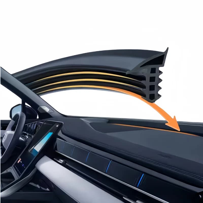 1.6M Cruscotto Auto Striscia di Tenuta Rumore Isolamento Acustico Strisce di Gomma Parabrezza Anteriore Gap Strip Guarnizione Universale Accessori