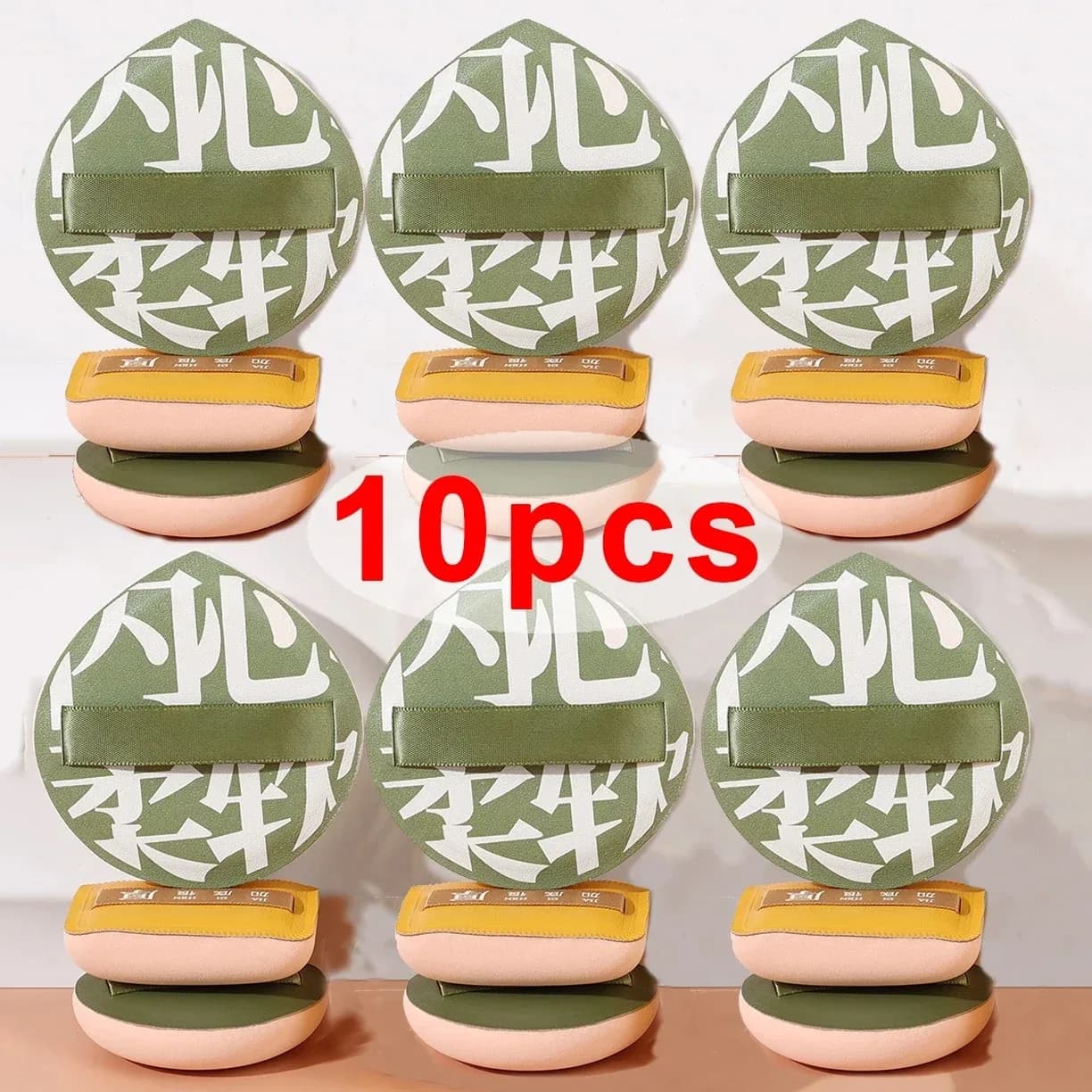 1-10 pezzi soffio per trucco morbido super spesso soffio di polvere di velluto di cotone grande fondotinta liquido spugna strumenti cosmetici soffio per uso asciutto e bagnato