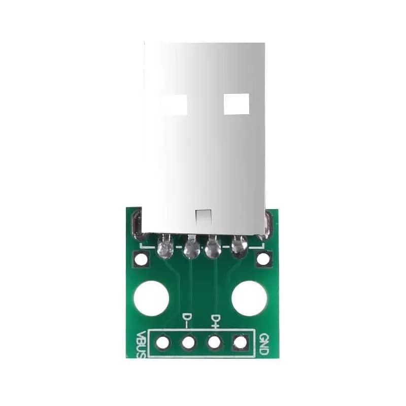 10Pc USB to DIP Board USB Type To Plug Male to DIP Converter Adapter Card Step 4 Pin 2.54mm for USB Power Breadboard FAI DA TE