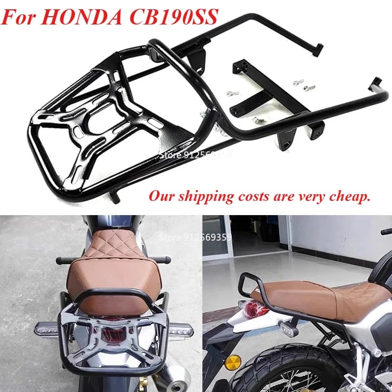 Portapacchi Posteriore Moto per HONDA CB190SS CB 190SS CB190 SS, Supporto per Bauletto e Box Portaoggetti