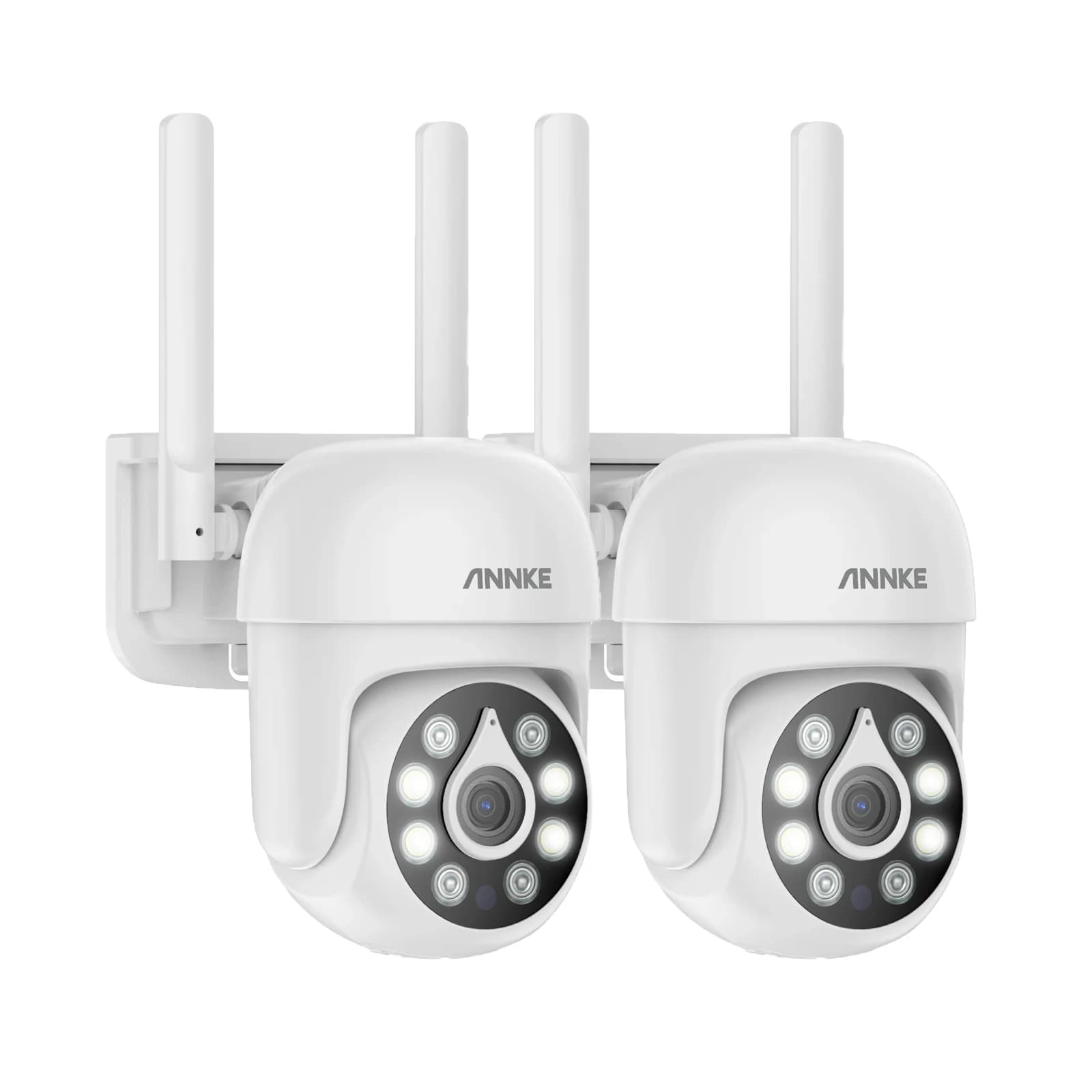 Annke 2Pcs H.264 + 5MP telecamera Wireless telecamera di videosorveglianza Audio bidirezionale WIFI telecamera di sicurezza IP 3.6MM IP66 resistente alle intemperie