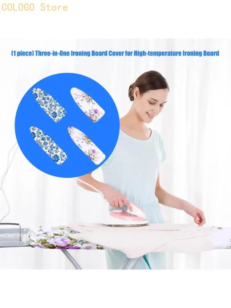 Polycotton Ironing Board Cover Heat Resistant For Easy Clothes Pressing D0LD