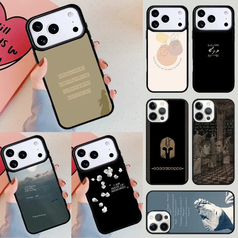 Cover per telefono The Song Of Achilles per Apple iPhone 17 Air 16E 15 14 Plus 13 12 11 Pro Max Mini