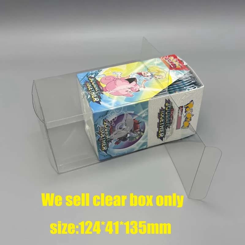 Scatola trasparente per PTCG SV9 Journey Together Custodia trasparente per 18 scatole Half Booster Packs