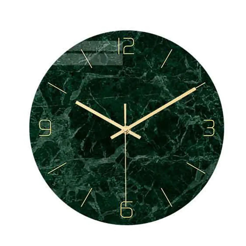 Orologio da Parete Moderno in Marmo con Numeri Arabi, Meccanismo Silenzioso per Casa, Soggiorno, Ufficio, Camera da Letto, Facile da Installare