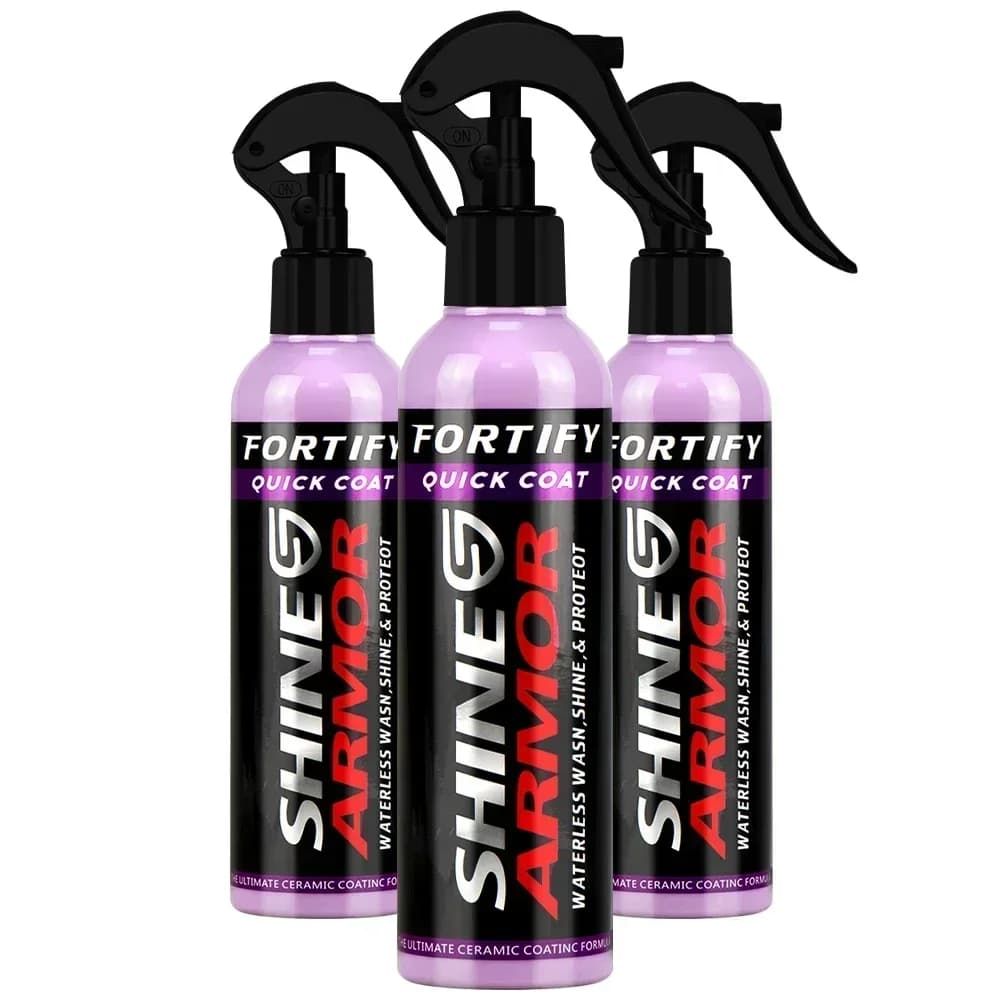 SHINE ARMOR Fortify Quick Coat: Spray Ceramico per Auto, Lucidatura Senza Acqua, Cera Idrofobica per Auto