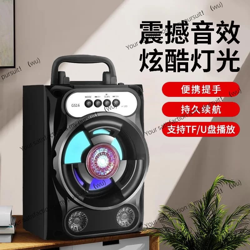 Audio, altoparlante Bluetooth, danza quadrata, K forte all'aperto, trasmissione con piccolo microfono portatile per cantanti