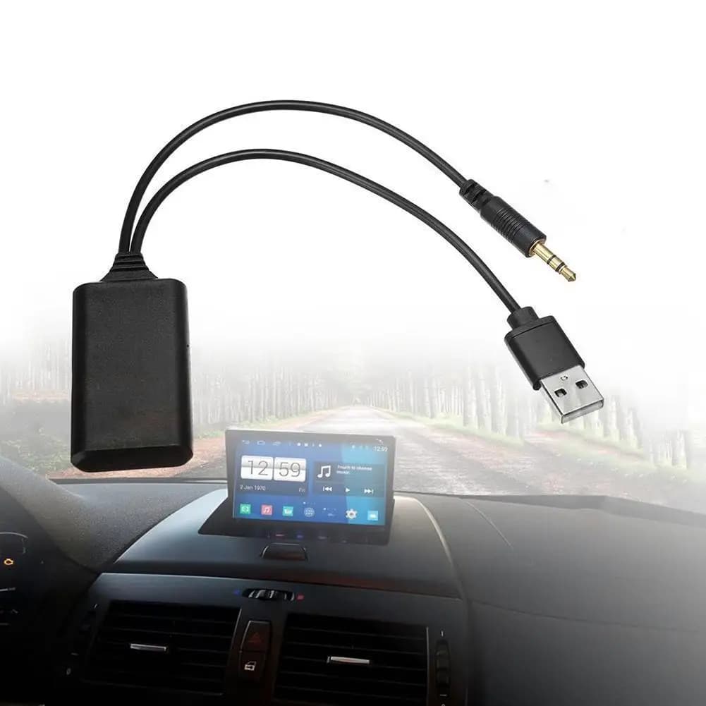 Adattatore Bluetooth Wireless per Auto, Ricevitore AUX con Qualità Audio HIFI, Ricevitore Stereo Musicale, Adattatore Radio Wireless Aux
