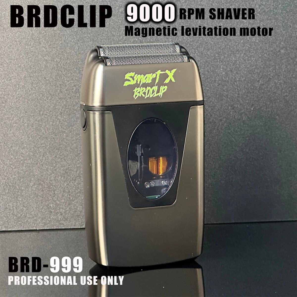 9000 RPM BRDCLIP BRD999 Magnetic Motor Professional Electric Haircuts Men's Razor Double Lamina USB Hair Cutting Machine