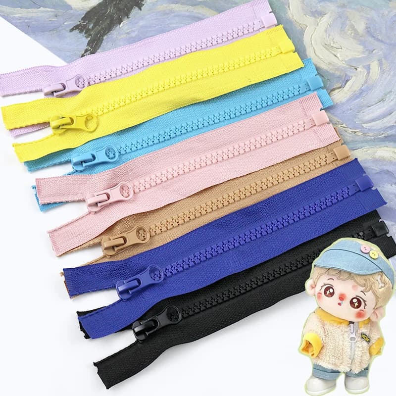 5/10/20 Pezzi Cerniera da Cucito 15cm Apribile 5 # Cerniere in Resina per Abbigliamento di Bambole Fatte a Mano, Mini Cerniere Separabili per Colletti di Felpe
