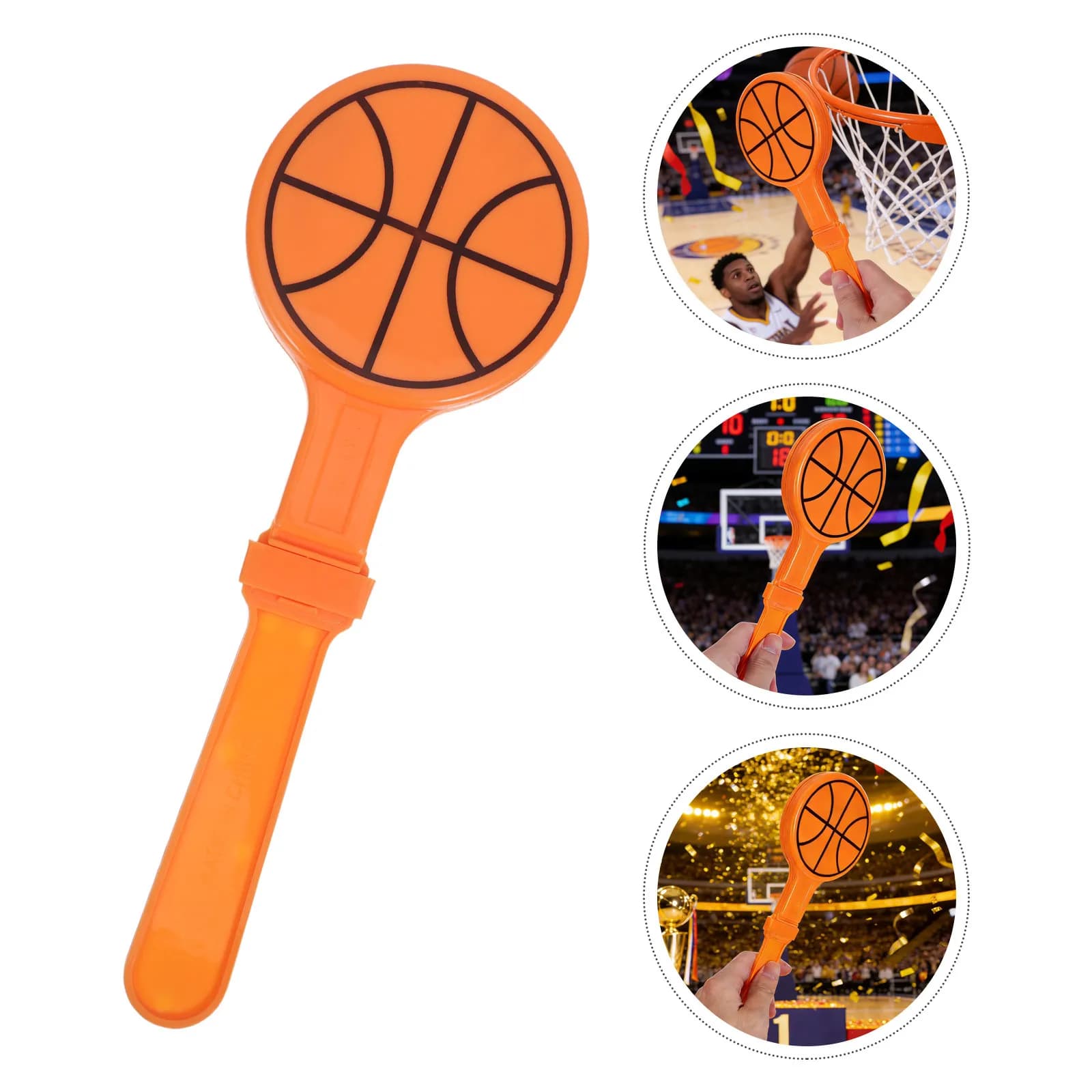 10 Pezzi Clacson da Basket per Tifosi, Leggeri ed Ergonomici, Accessori per il Tifo per Appassionati di Sport, Partite allo Stadio, Feste e Cheerleading