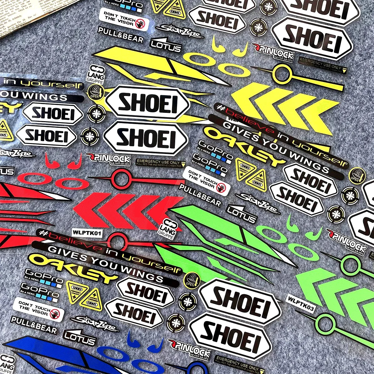 Adesivi Decorativi Riflettenti per Casco Moto, Impermeabili, per Coprire i Graffi