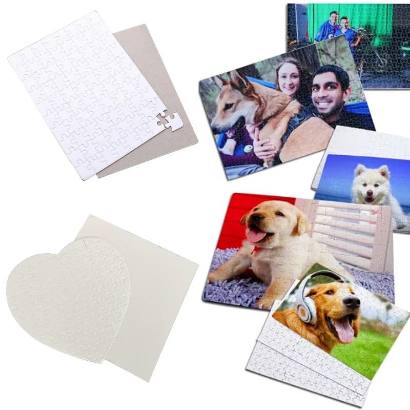 5 pezzi 10 pezzi A5-48/80 A4-120 stampabili puzzle sublimazione spazi vuoti fai da te trasferimento di calore stampa foto cartone personale