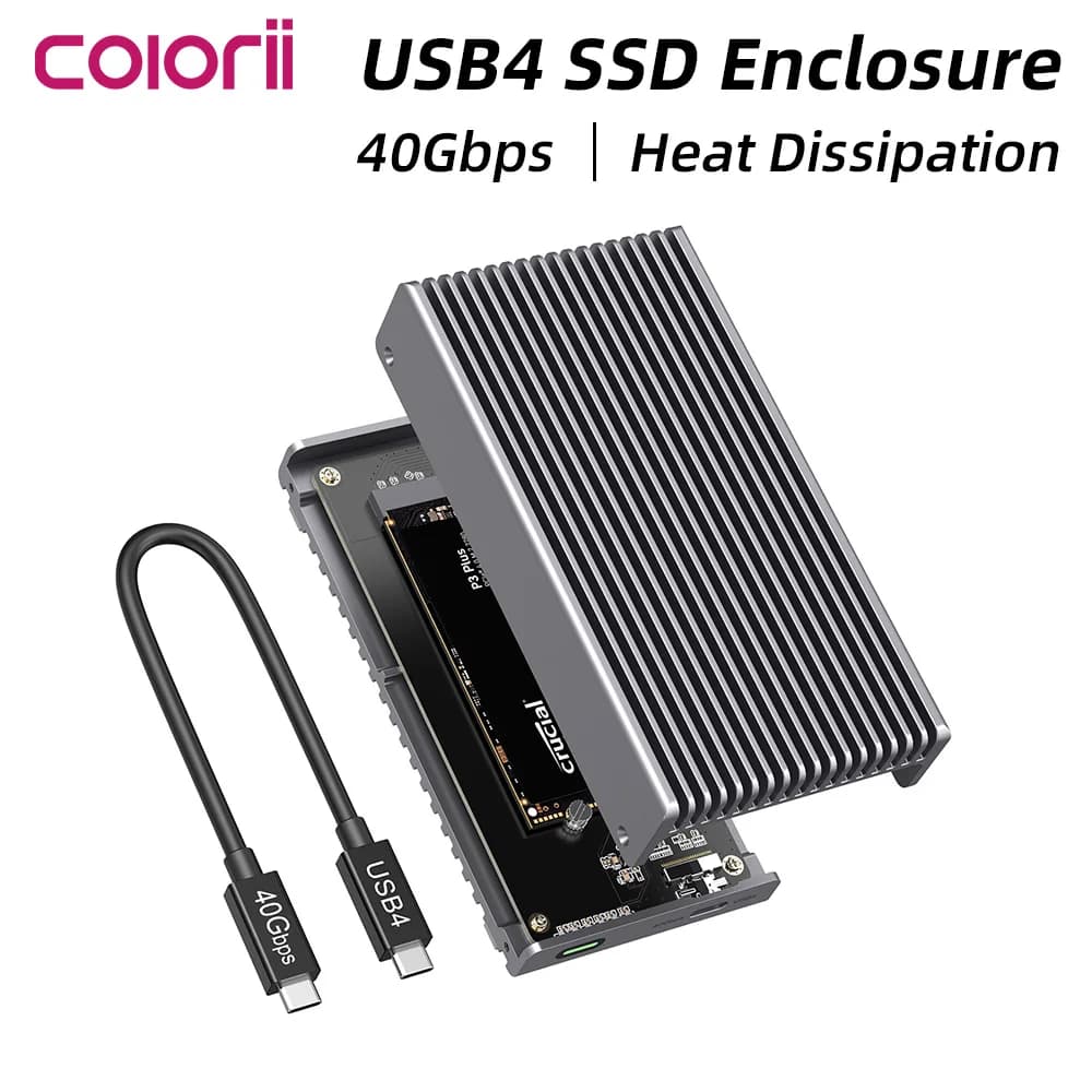 Custodia SSD M.2 NVMe da 40 Gbps Adattatore da M.2 a USB 4.0 per custodia SSD con custodia esterna M.2 NVME USB tipo C Gen