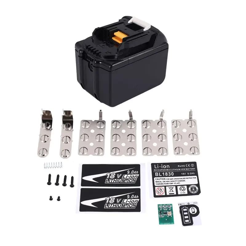 T23C BL1890 Li- Battery Case PCB Charging Protection Circuit Board Shell Box BL1860-15 For 18V 9.0Ah Sticker Label
