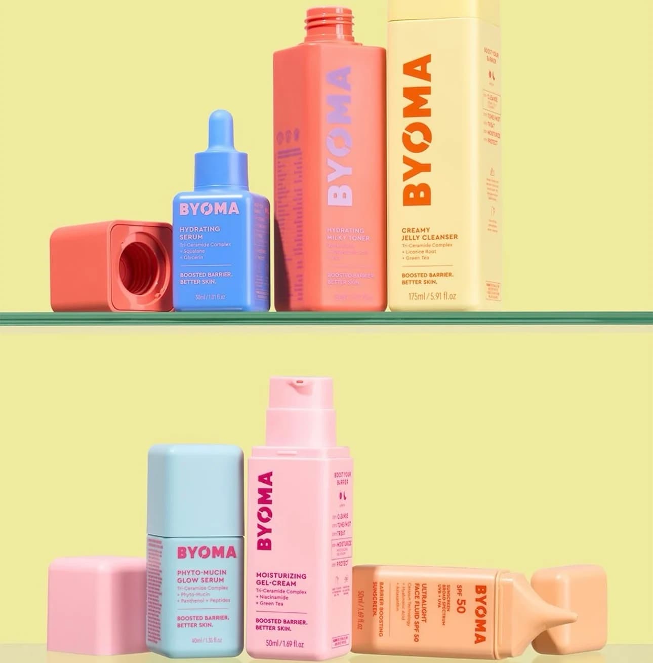 Originale Boost Barrier Delicato Migliore Essenza Cura Della Pelle BYOMA Phyto-Mucina Glow Siero Idratante Recupera Olio Idratante Gel-Crema