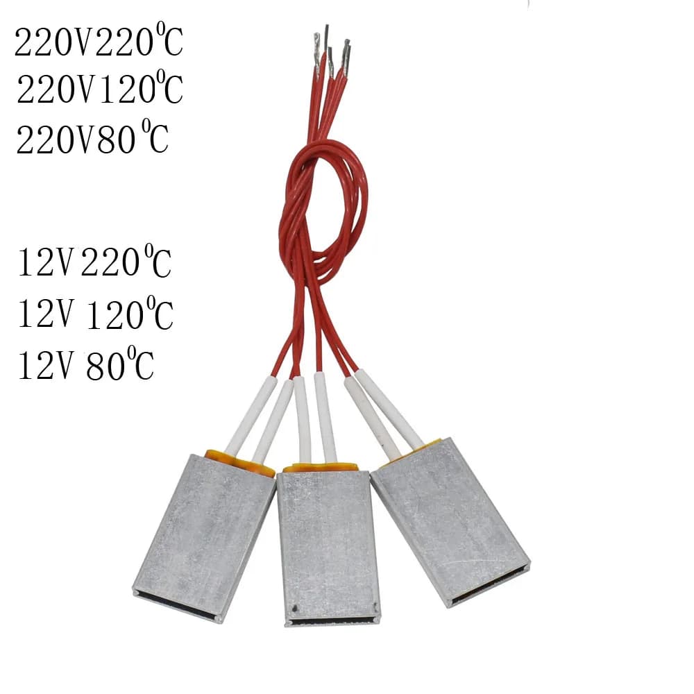 220 V/12 V 80-220 Gradi Celsius PTC Riscaldatori Elemento Riscaldante Asciugacapelli Accessori Bigodini Riscaldatore Pollame Incubatrice 1 Pz