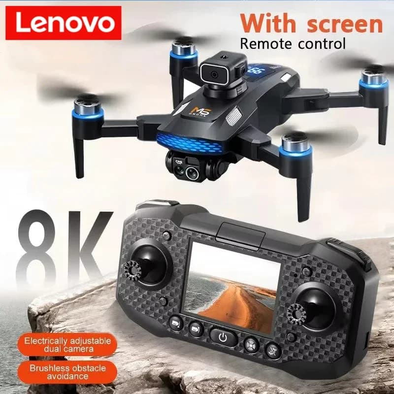 Lenovo M6 Drone 8K Professional HD Camera Drones 5G WIFI FPV Video 4K UAV With Screen Remote Control RC Quadcopter Drone