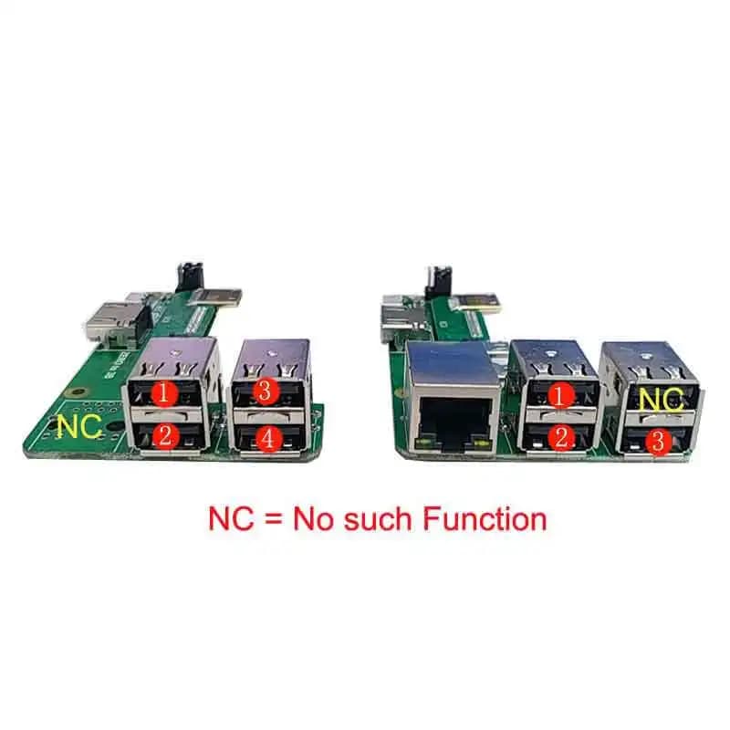 Adattatore di Interfaccia Raspberry Pi Zero 2w a 3B/4B/5, Scheda di Espansione da Zero a Pi3/Pi4/Pi5, HAT USB HUB RJ45 per Pi Zero Pi0