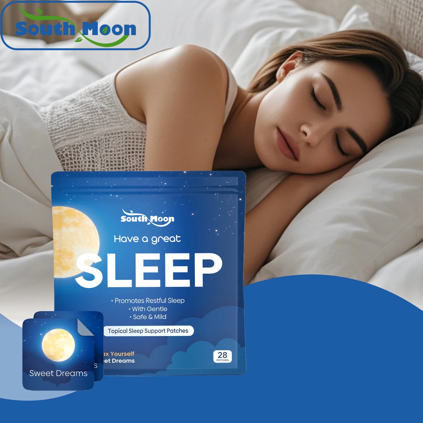 Sleep Care Patch Daily Care for Peaceful and Stable Nighttime Sleep Gentle Care Portable Patch