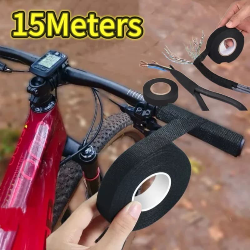 Nastro elettrico Nastro in tessuto per cablaggio auto Nastri adesivi da 19 mm/25 mm Organizzatore di cavi per cablaggio automatico resistente al calore