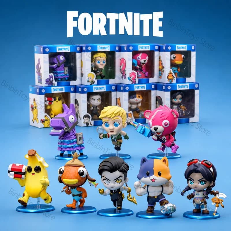 Original Hot Toys Fortnite Cosbi Collection Mini Action Figure Blind Box Collectible Model Desktop Decoration Gift For Game Fans