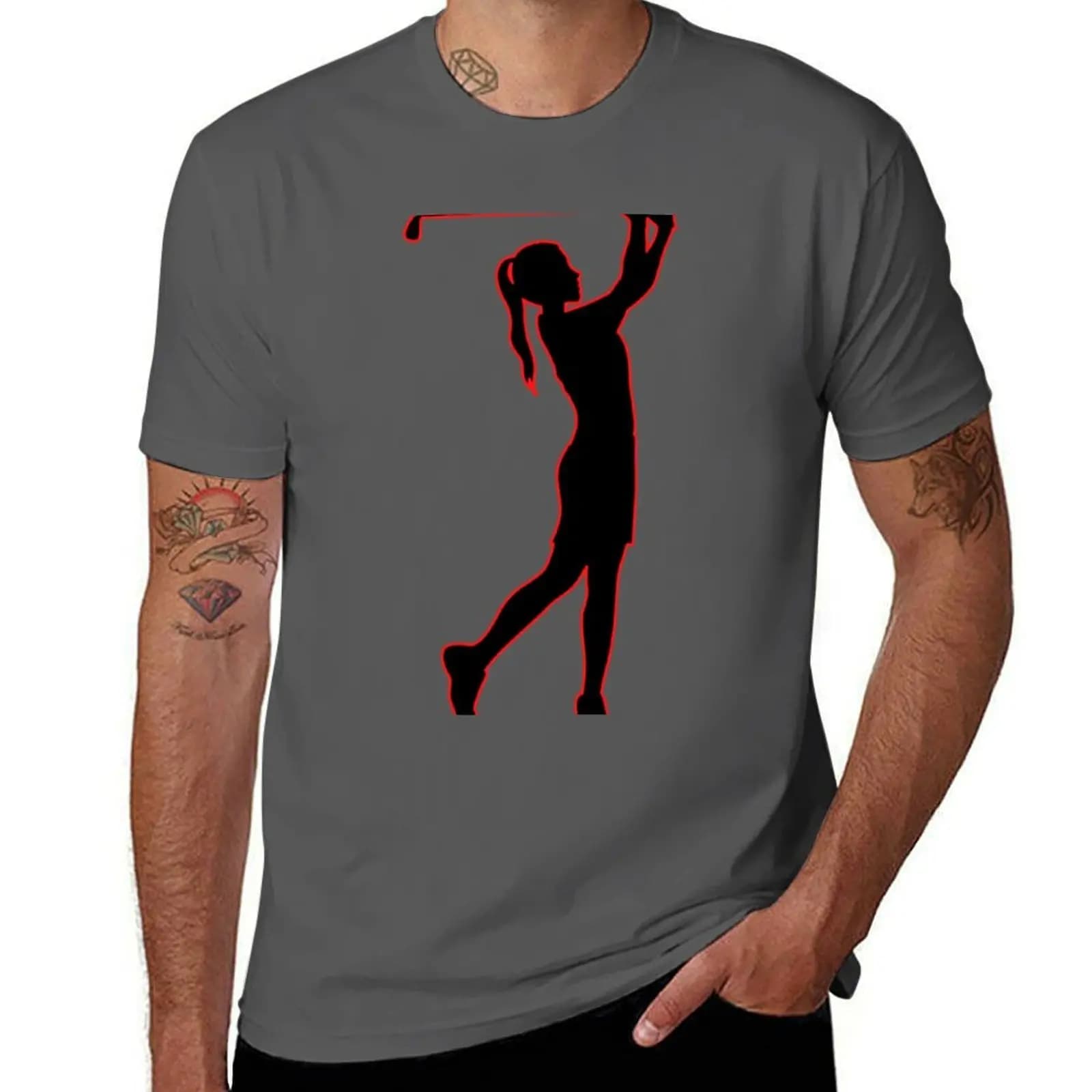 T-shirt da golf a maniche corte per il lavoro quotidiano