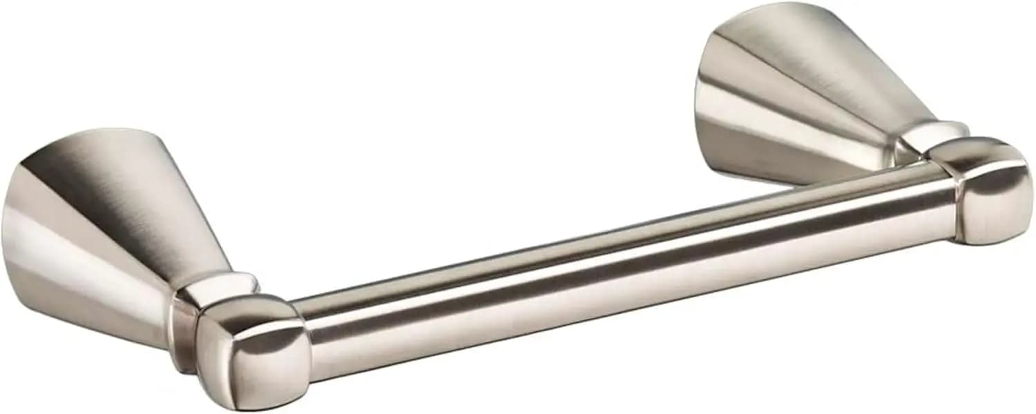 Portarotolo per carta igienica Edgemere con finitura nichel spazzolato, accessorio da bagno resistente