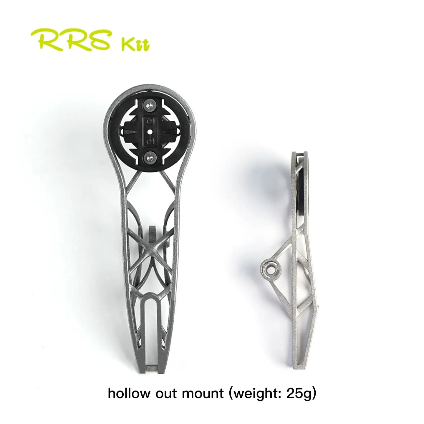 Extended 3D RRSKIT 3D Printed Titanium Alloy Computer Bracket Suitable for universal Garmin base with Gopro lampholder