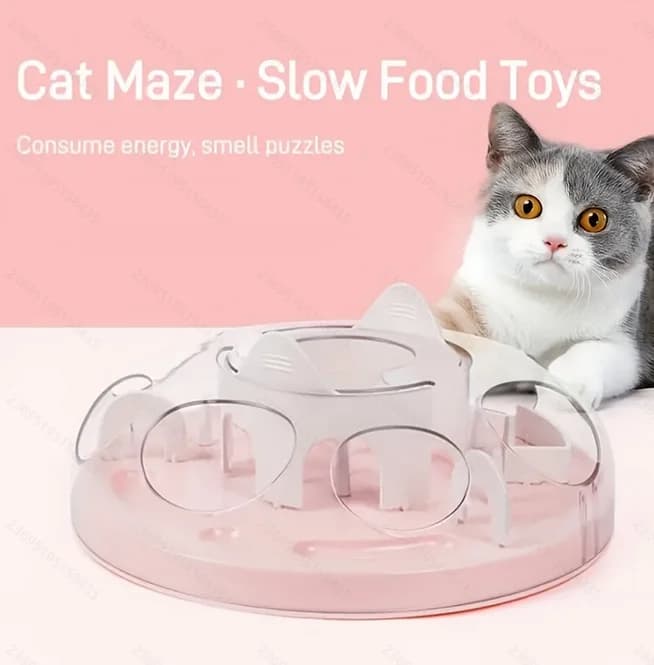 Ciotole per cani e gatti con alimentatore lento in silicone, giocattolo puzzle interattivo per addestramento alimentare di animali domestici, mantiene i cani e i gatti occupati, previene i cuccioli di gattino ov