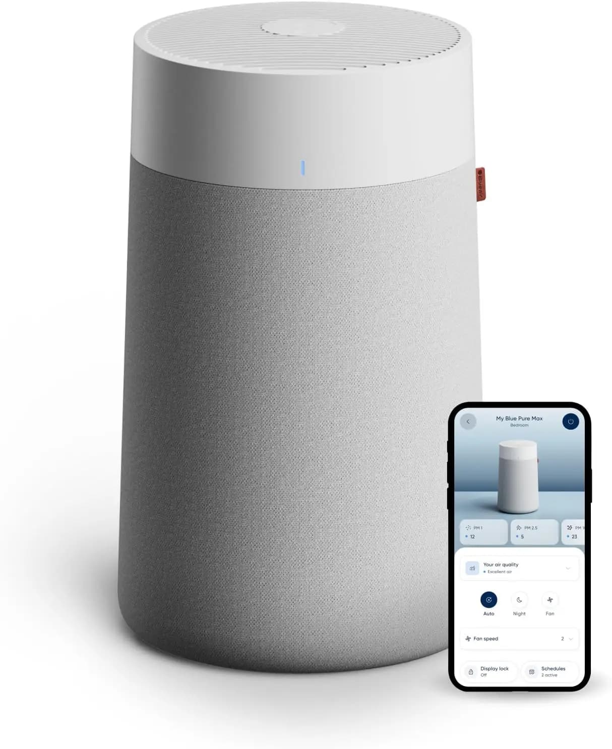 Purificatore d'aria per ambienti di medie dimensioni, purifica 1858 piedi quadrati in 1 ora, HEPASilent Smart Cleaner per allergie, polvere, muffa