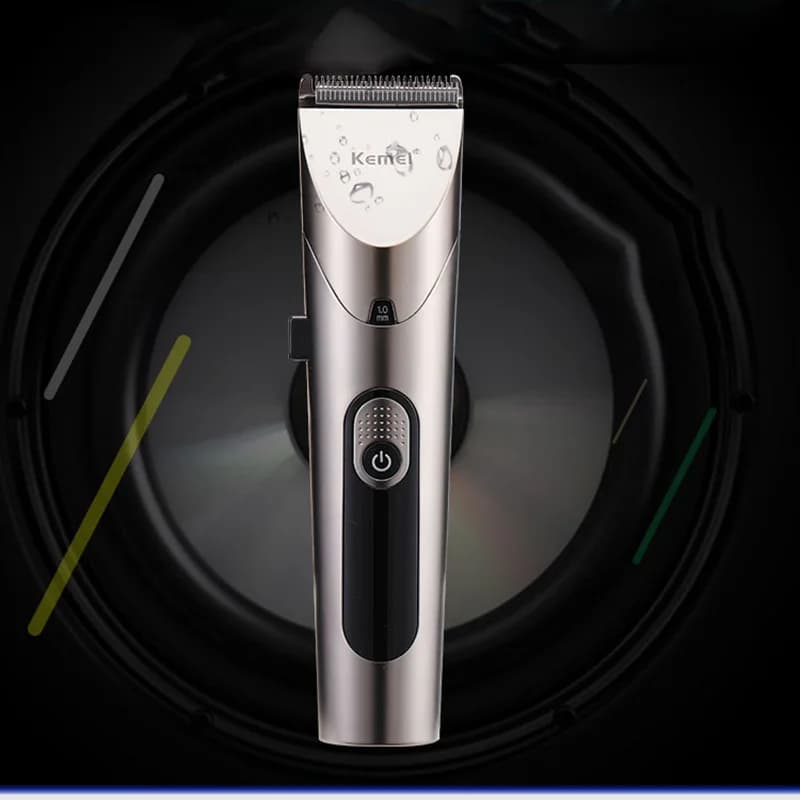 Professional Electric Haircut Kemei for Children with LED Screen, Washable, Silent and Rechargeable