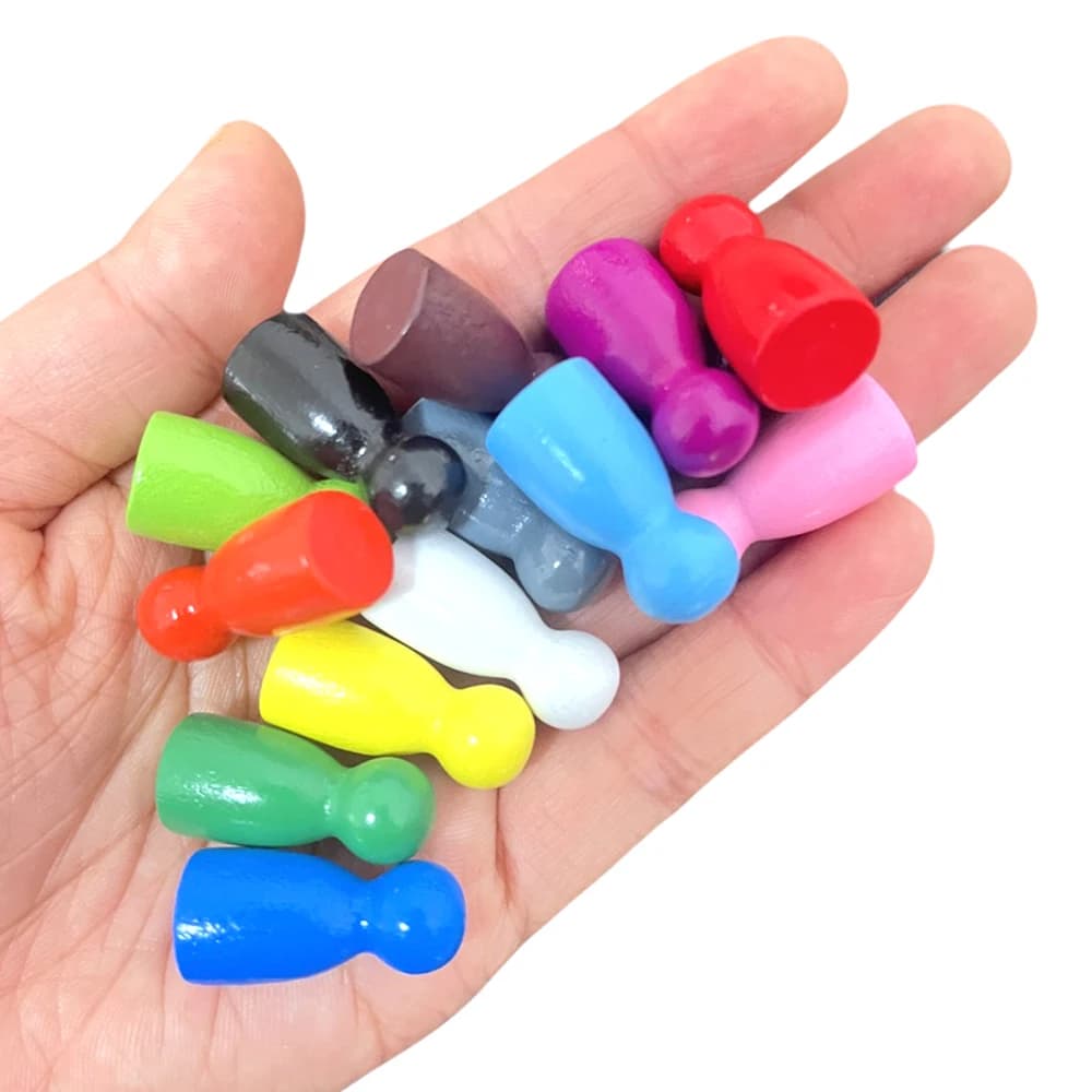 Set di 100 pezzi di scacchi in legno - gettoni di gioco classici per giochi da tavolo Strumenti di apprendimento per bambini Accessori per attività di feste in famiglia