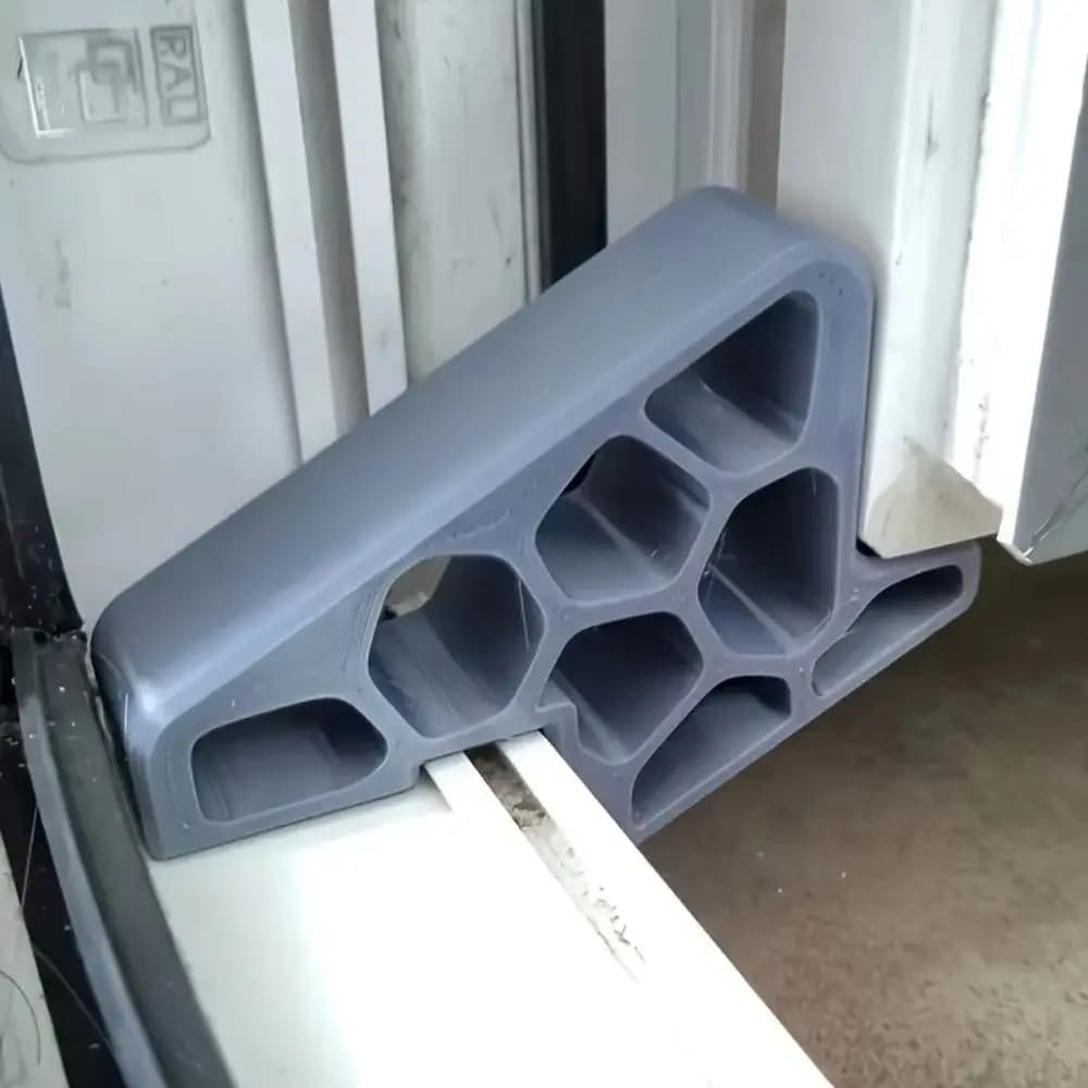 Fermaporta Multiuso Resistente Antiscivolo a Cuneo 3D, Facile Installazione, Blocco di Sicurezza per Porte da Balcone