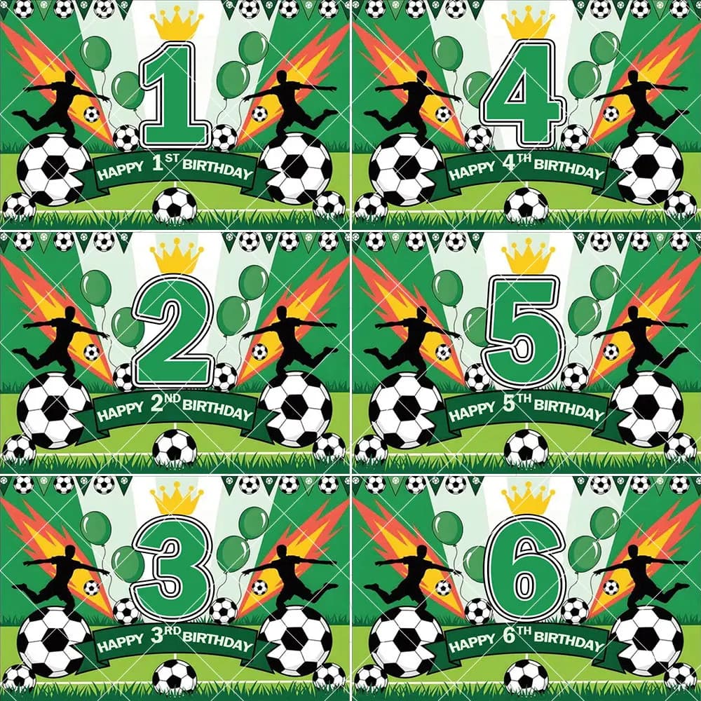 Striscione di Buon Compleanno a Tema Calcio per Ragazzi e Adolescenti, Decorazione per Feste di Compleanno a Tema Sportivo