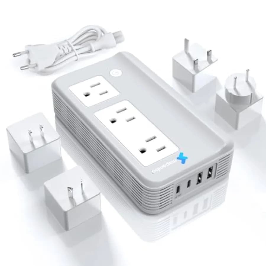 Convertitore di Tensione da USA a Europa per Piastra e Ferro Arricciacapelli, da 220V a 110V per Viaggi in Europa