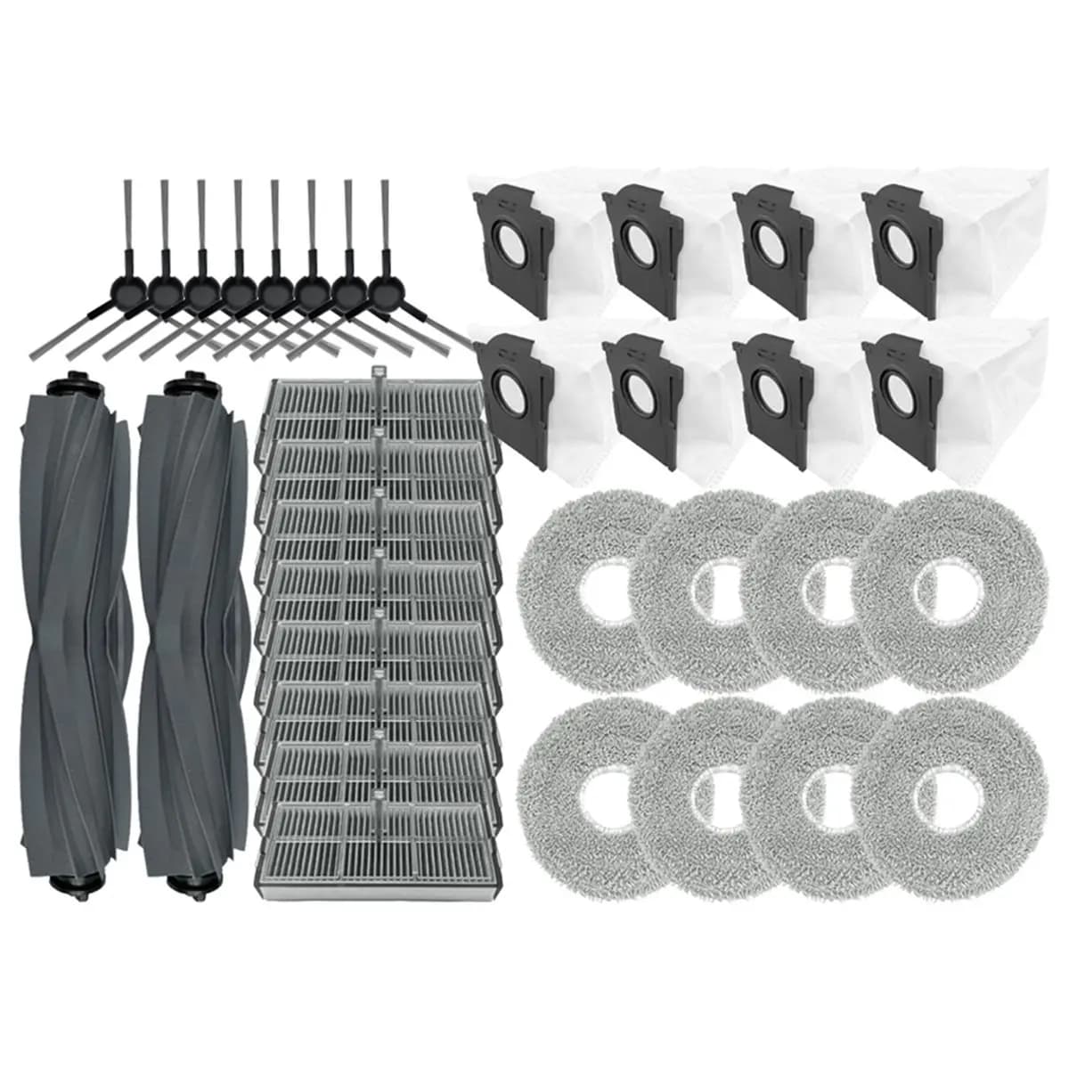 A42F Per Dreame L40 Ultra AE / Dreame D20 Ultra: Accessori e Ricambi (Spazzola Principale, Spazzola Laterale, Filtro HEPA, Panno Lavapavimenti, Sacchetto Raccoglipolvere)