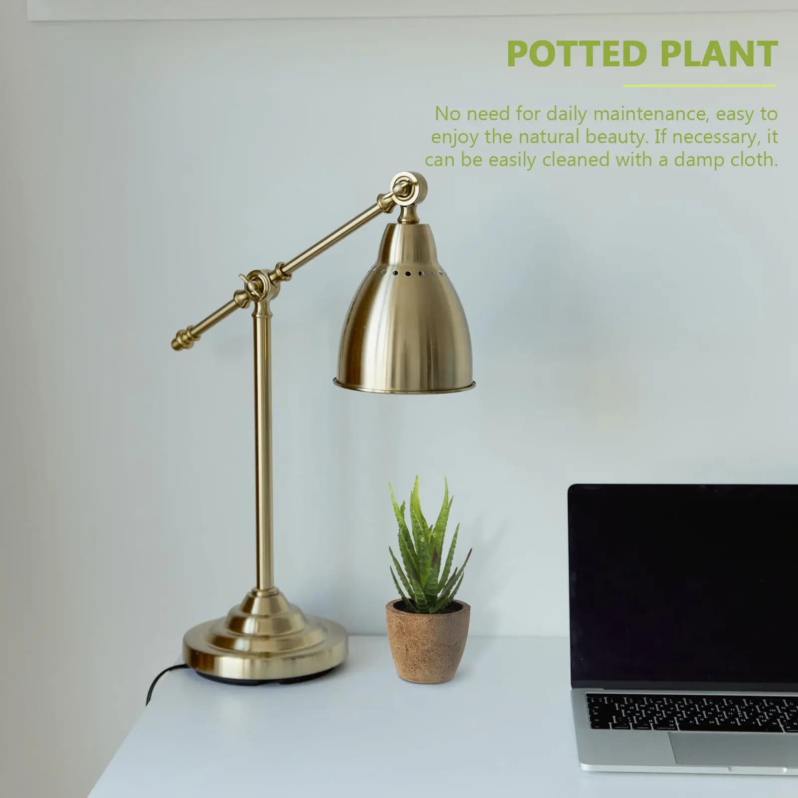 Set of 4 Artificial Miniature Succulent Plants, Realistic Decoration for Home and Office