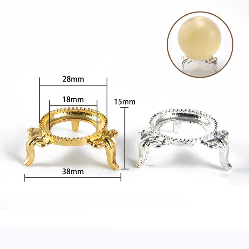 Supporto per espositore in metallo per sfera di cristallo, uova, pietre, minerali, decorazioni per la casa, accessori per ufficio