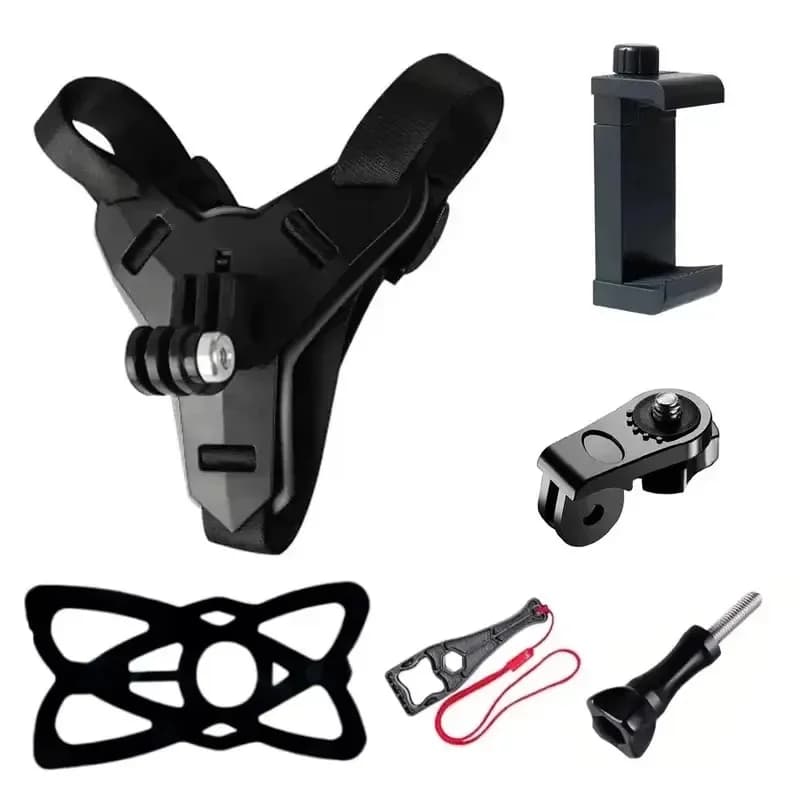 Motorcycle Helmet Mount Accessories for Gopro Hero 13 12 11 10 9 for Smart Phone for DJI OSMO Action 5Pro 4 3 Insta360 X4 X3 X2
