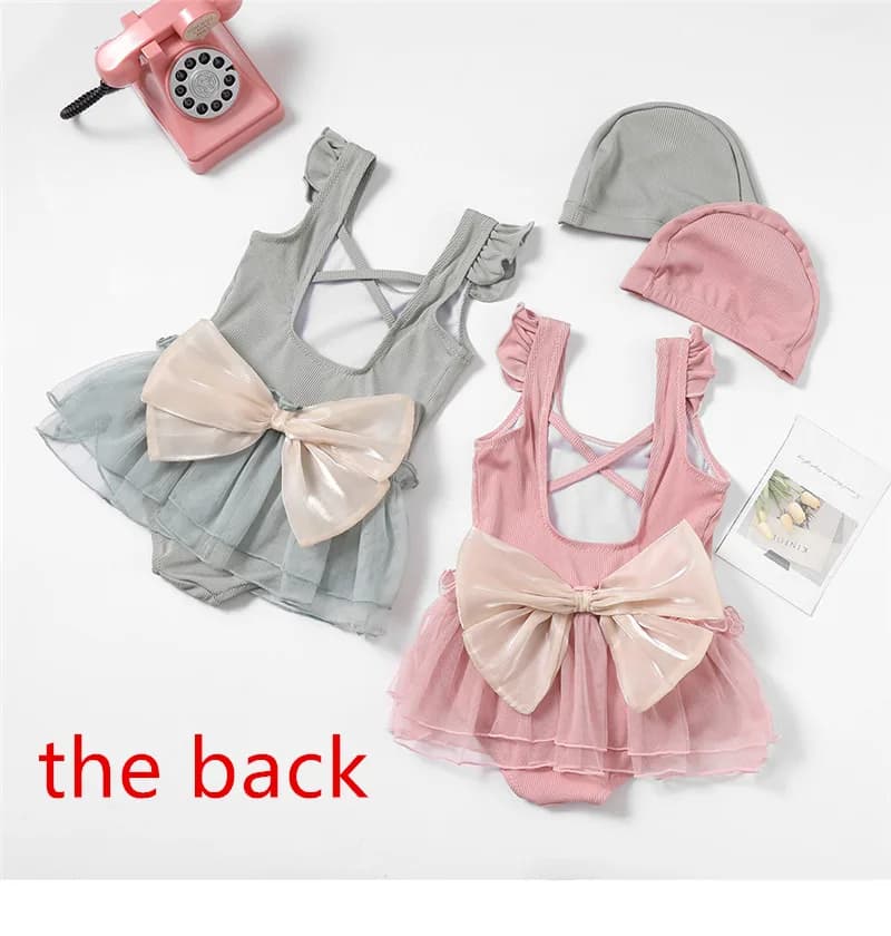 Costume da bagno intero per bambine 2026 con cappuccio, bikini e body da spiaggia estivo