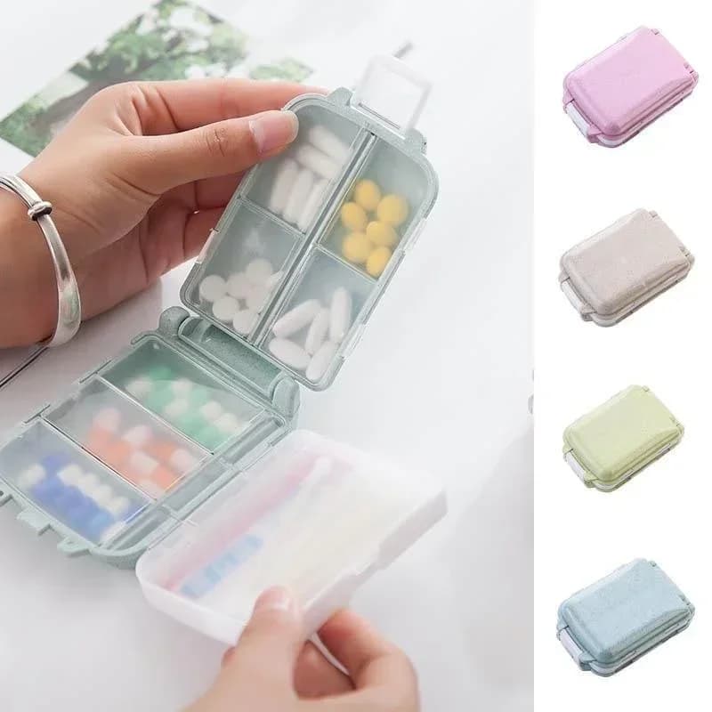 Mini Portable Pills Kit Medical Kits Vitamin Pills Box Storage Box Pills Container For Pills Travel Supplies for Health