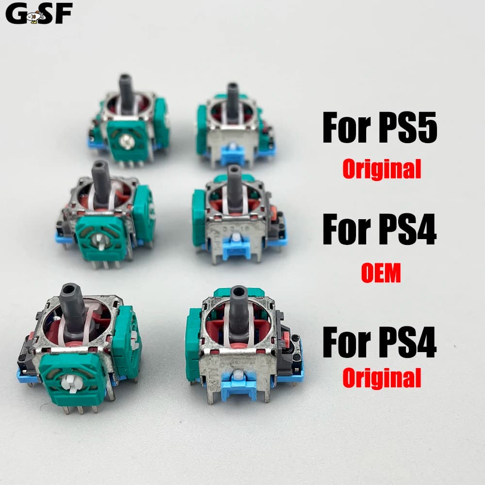 GSF 2 Pezzi Joystick Analogico 3D per PS4 Pro, Potenziometro Originale Nuovo per PS5, Modulo Sensore Joystick Analogico 3D