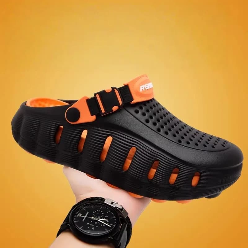 Nuovi Zoccoli da Uomo in Eva con Suola Spessa e Traforata, Comodi e Funzionali, alla Moda, Adatti per Casa, Interni ed Esterni, per il Pendolarismo Quotidiano, Versatili