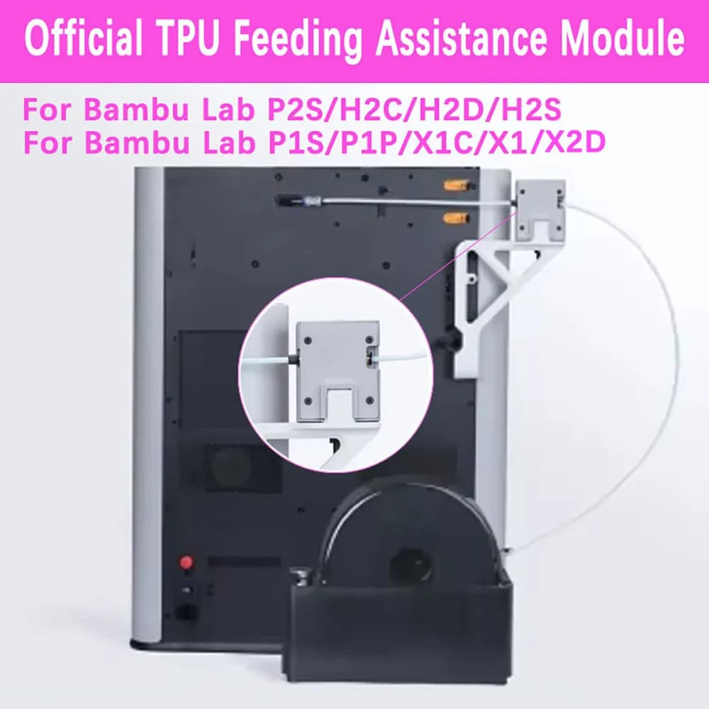 H2C H2D H2S Original TPU Filament Feeding Assistance Module For Bambu Lab X2D P2S P1S P1P X1 X1C 3D Printer Accessory