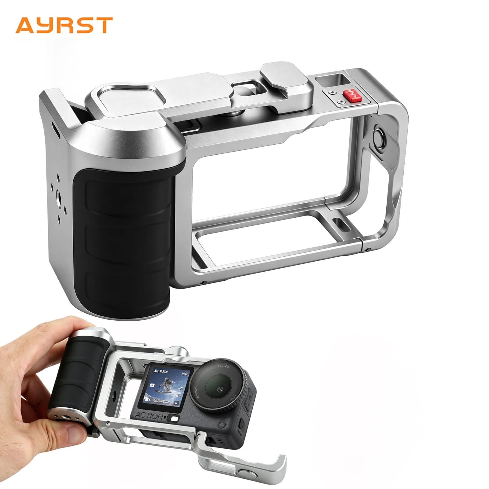 New Hand Grip Kit For DJI Osmo For Action 6,Protective Cage Frame Photography Grip,For Action 6 Camera Accessories
