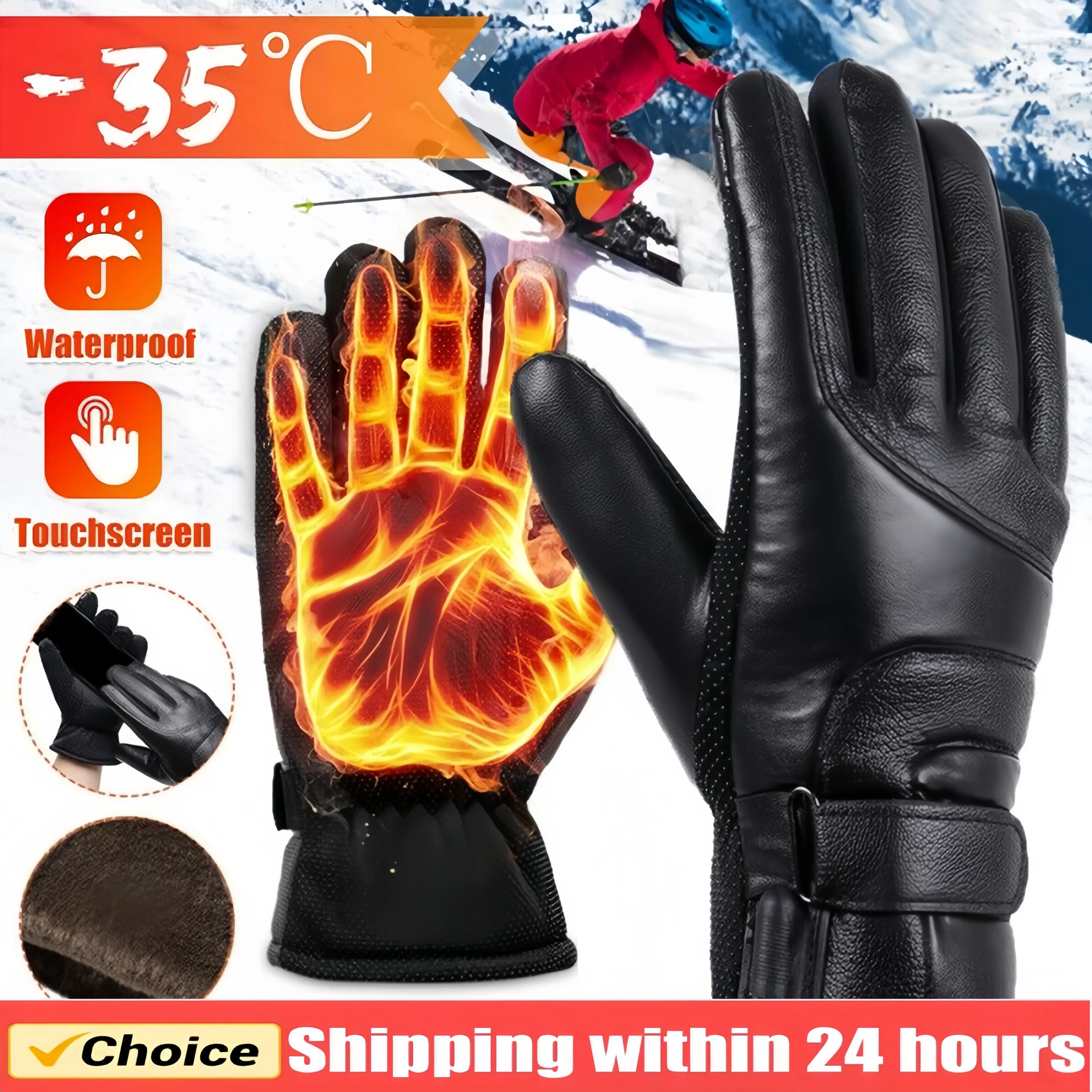 Guanti elettrici per moto USB 5V Calore invernale Resistenza al freddo Touch screen Guanti sportivi da ciclismo all'aperto Guanti riscaldanti per moto