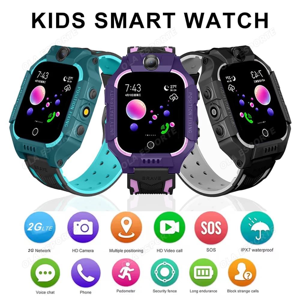 Orologio intelligente per bambini Scheda SIM GPS Telecamera HD Videochiamata Localizzazione SOS Monitor Smartwatch per bambino Ragazzo Ragazza Smart Watch Regali per studenti